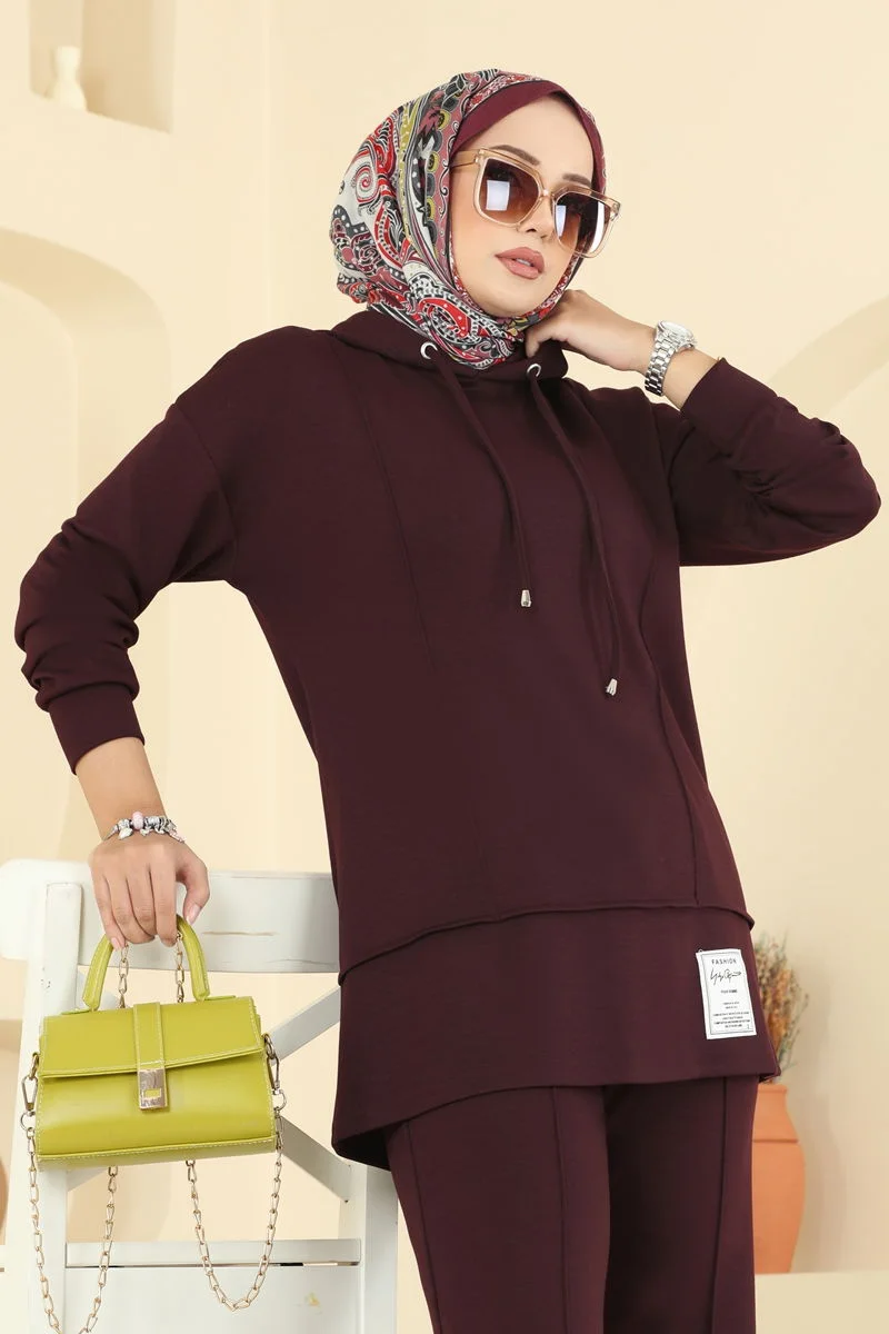 طقم 2 قطع (ref 007) (خمري)