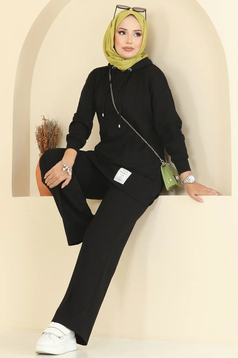 طقم 2 قطع (ref 007) (أسود)