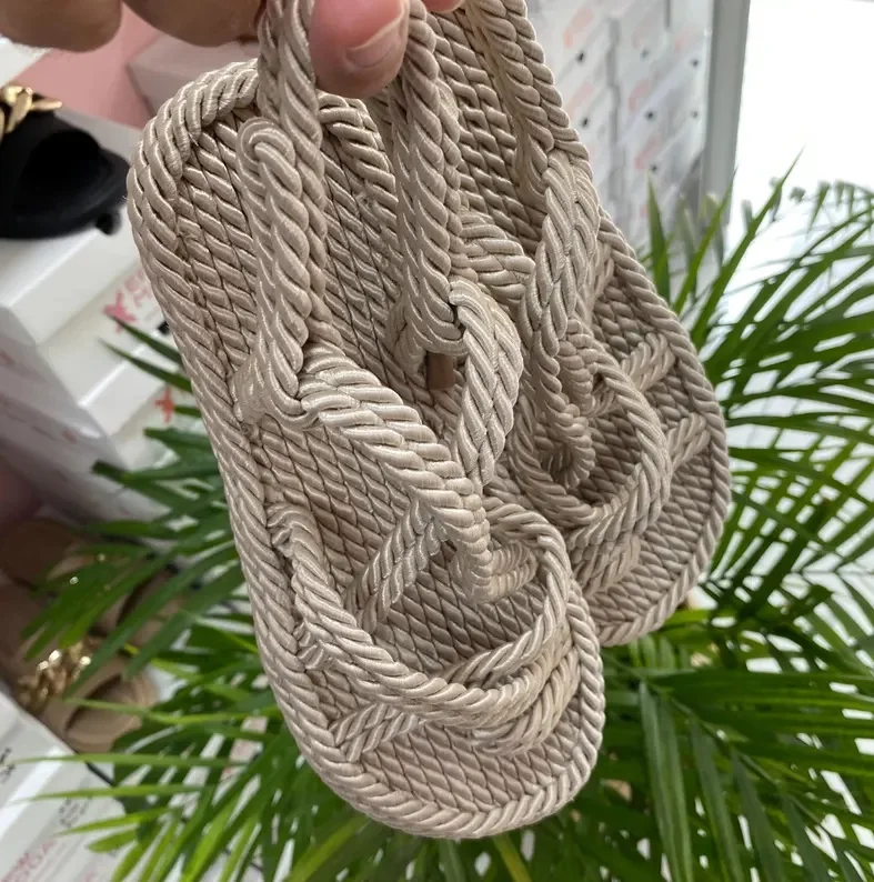 Sandales d'été en corde, élégantes et confortables pour femmes (REF-004)
