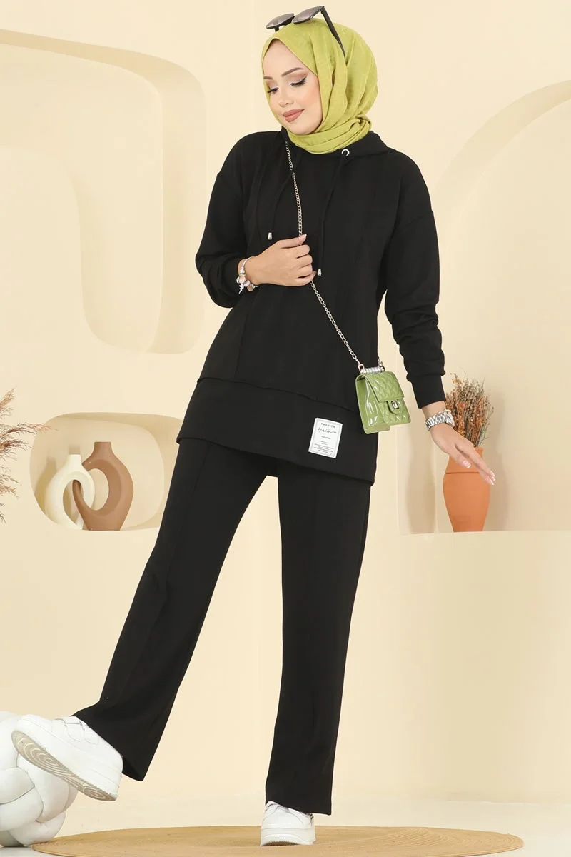 طقم 2 قطع (ref 007) (أسود)