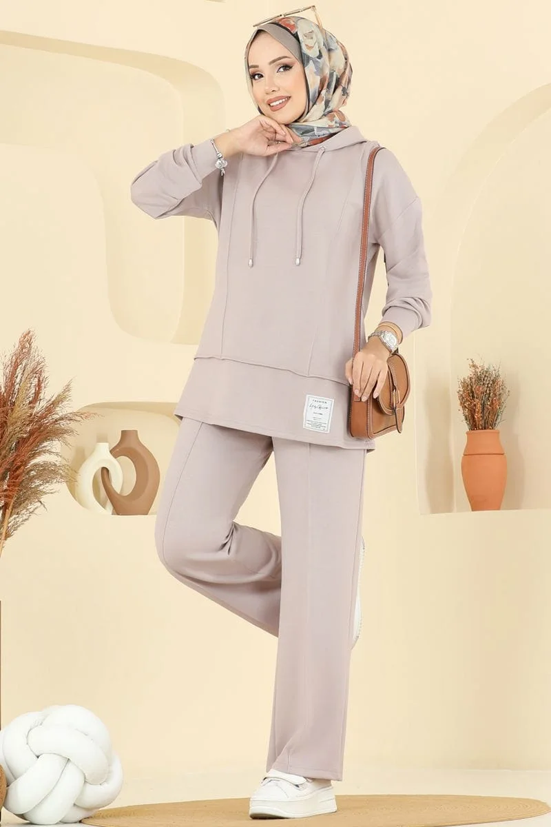 طقم 2 قطع (ref 007) (البيج)