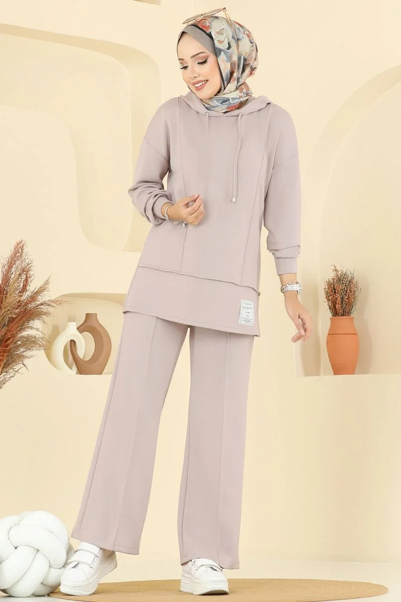 طقم 2 قطع (ref 007) (البيج)