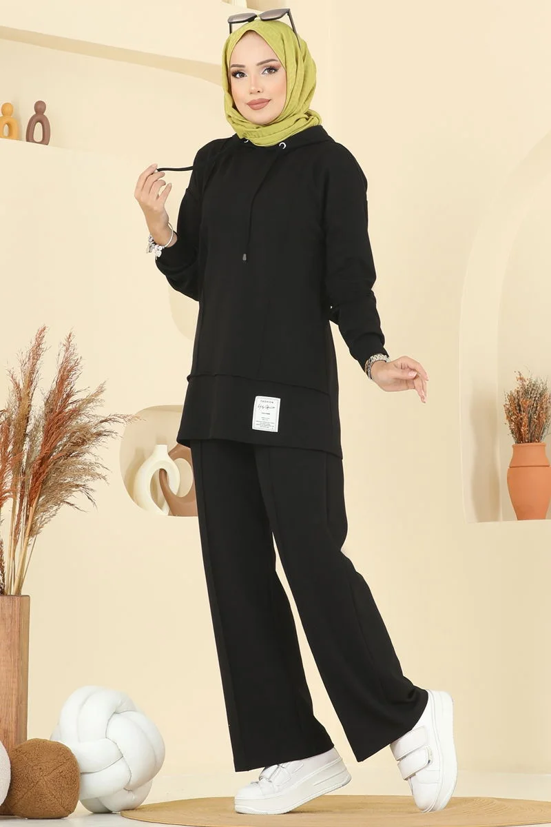 طقم 2 قطع (ref 007) (أسود)