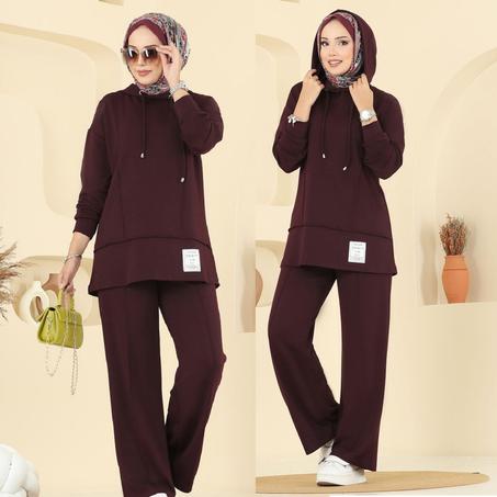 طقم 2 قطع (ref 007) (خمري)