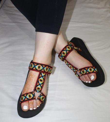 sandale sport orange