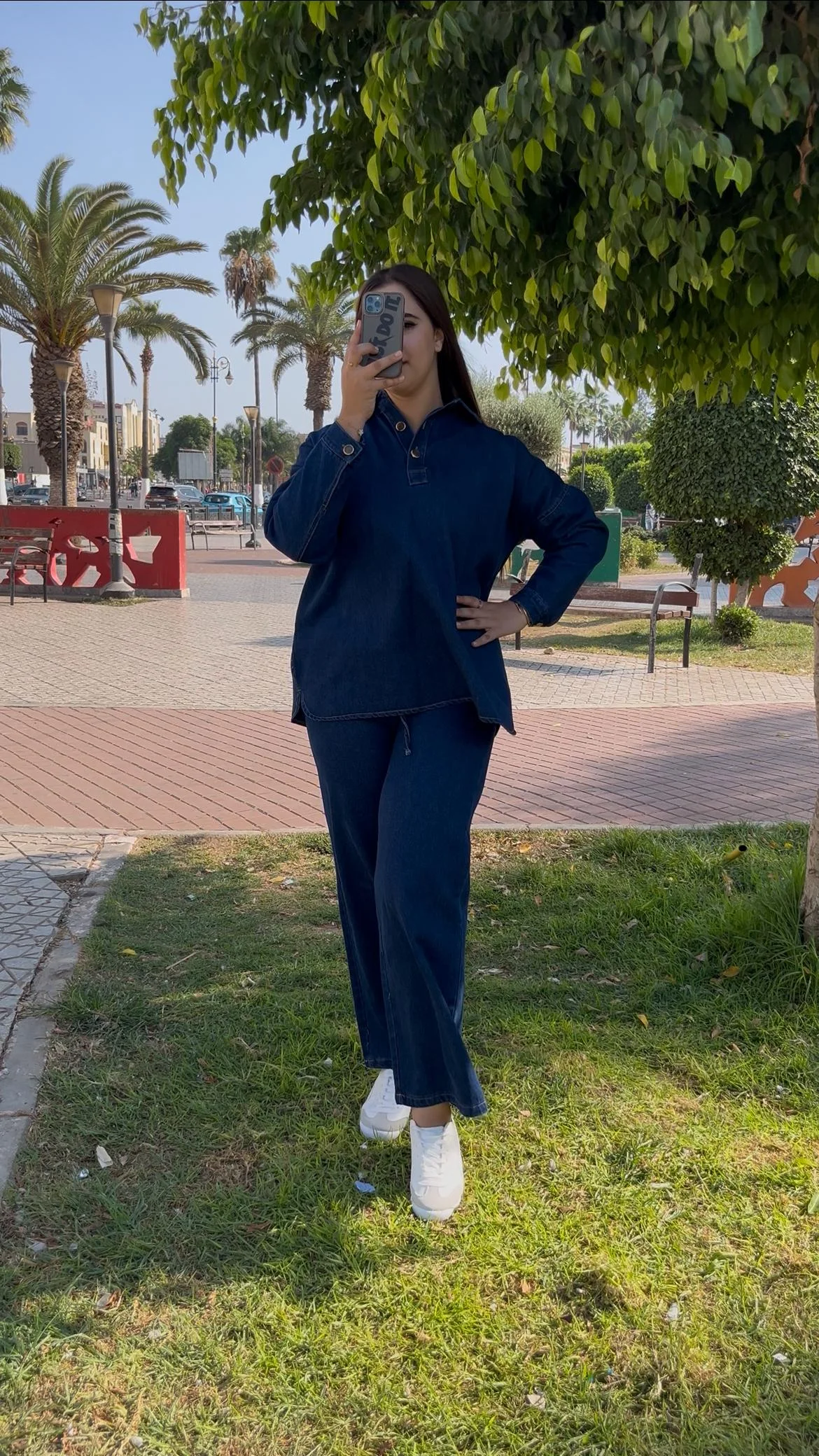 Ensemble jeans simple (بلاحزام)