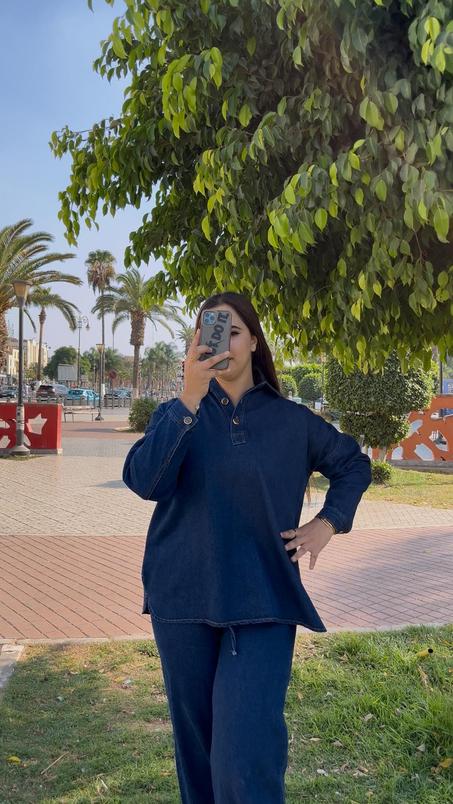 Ensemble jeans simple (بلاحزام)