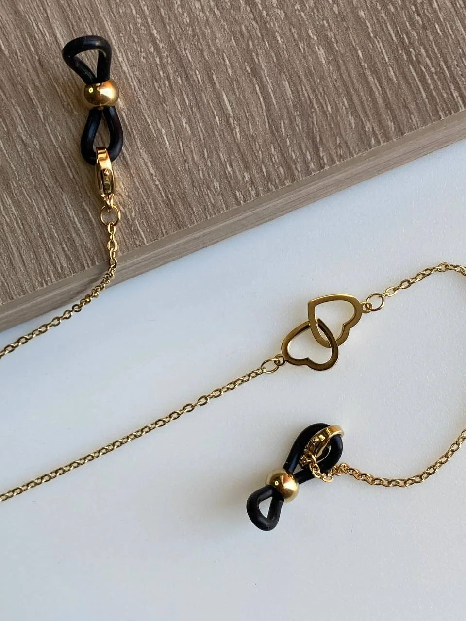 Bijou de Lunettes Double Cœurs