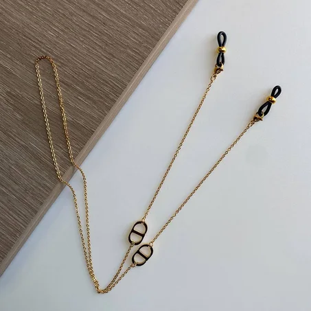 Chaine de Lunettes Doré Hermés