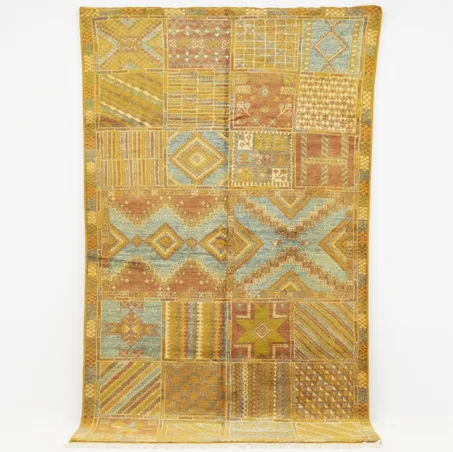 Vintage Berber Tribal Rug - Moroccan Carpet - Handmade Rug 10,26x6,03 Ft