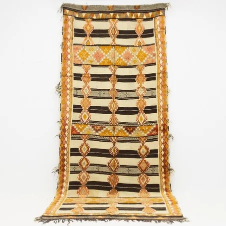 Used Vintage Berber Rug - Old Chadoui Rug 11,58×4,92 FT