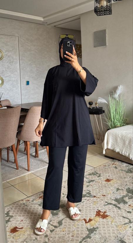 أناقة الصيف مع بوركيني 3 قطع – راحة واحتشام بلا حدود! 🌊✨