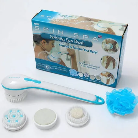 فرشاة الإستحمام الدوارة متعددة الإستخدامات