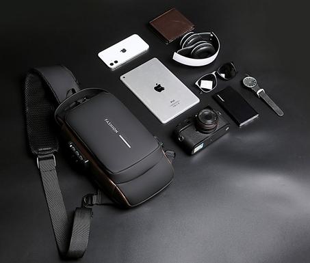 حقيبة كتف بحمالة رياضية للشحن ضد السرقة