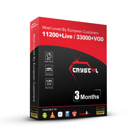 CRYSTAL OTT 3 MONTHS SUBSCRIPTION