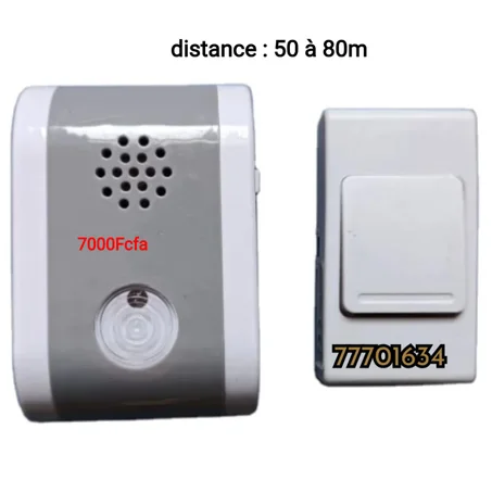 🔔 Sonnette sans fil à piles – Simple, pratique et polyvalente