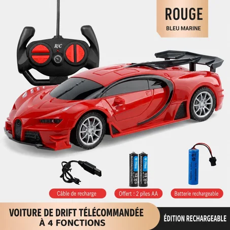 Voiture télécommandée 4x4 à l'échelle 1:18, Lamborghini, Ferrari, Bugatti, McLaren, jouet de course pour enfants, cadeau idéal pour les garçons.