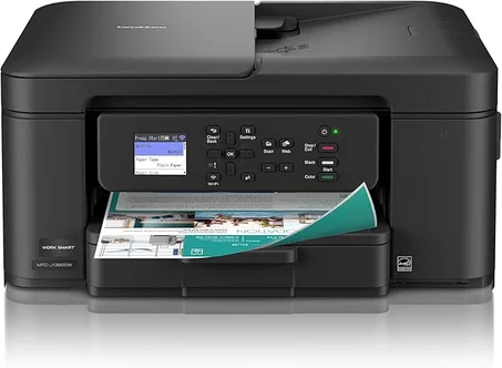 Impresora de inyección de tinta inalámbrica Brother Work Smart 1360 a color todo en uno con impresión dúplex automática y pantalla a color de 1.8" | Incluye prueba de suscripción Refresh