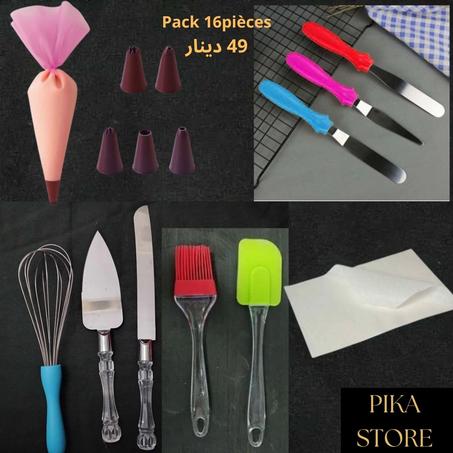 Pack 16 Pièces d'Accessoires de Gâteaux
