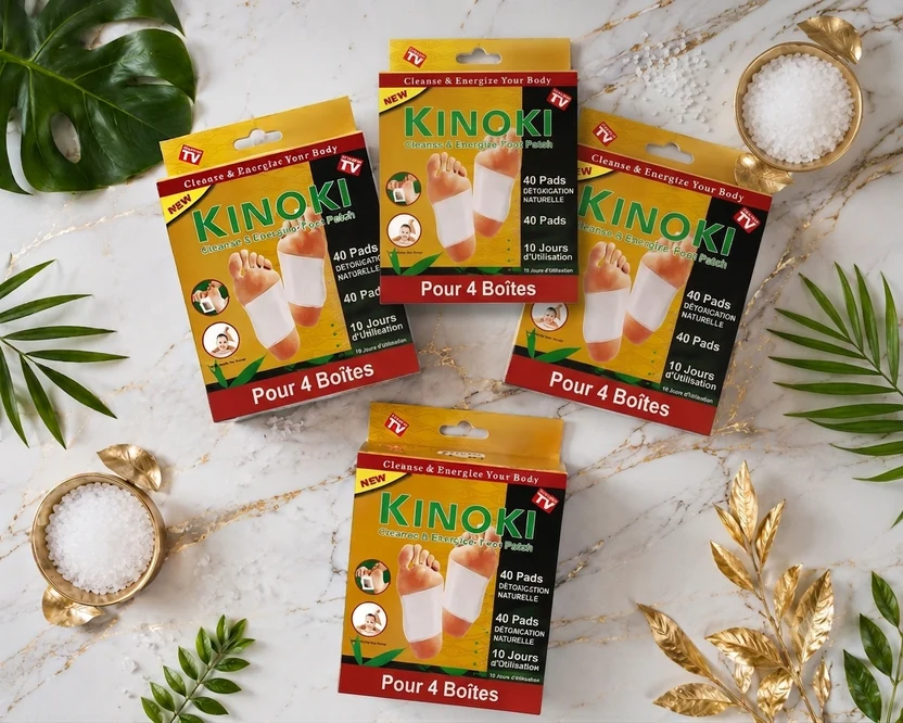 KINOKI — Patchs Detox pour les Pieds (Lot de 4 Boîtes)