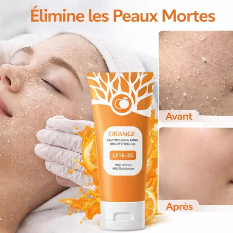 Éclat Instantané : Gel Exfoliant à l'Orange & Vitamine C