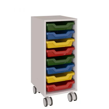 Armoire à 3 bacs en plastique pour jouets