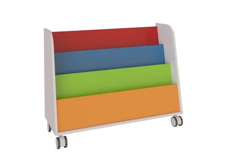 Bibliothèque Large multicolore