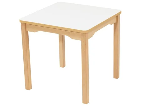 TABLE PLATEAU EFFAÇABLE - PIÉTEMENT BOIS - Carré 60x60 cm