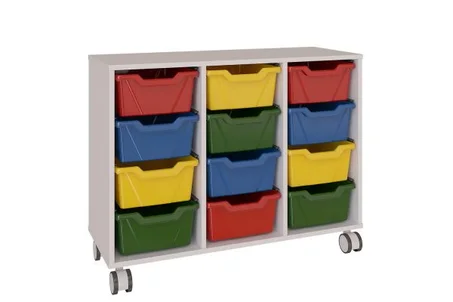 Armoire à trois rangées