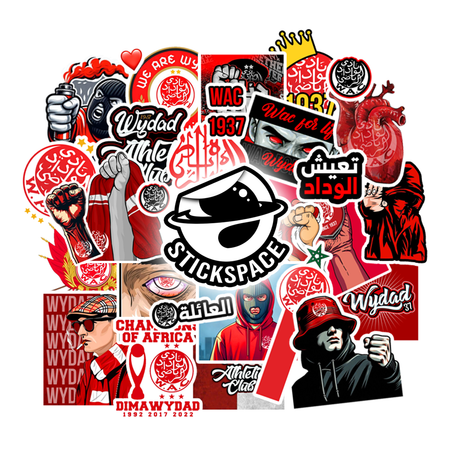 Wydad Club Athletic 3D stickers