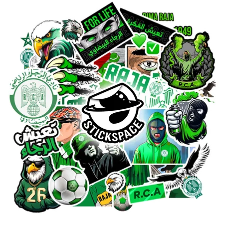 Raja Club Athletic 3D stickers