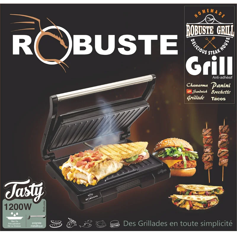 Robuste Grill & Panineuse TASTY
