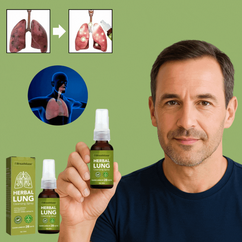 رذاذ عشبي طبيعي لدعم الرئة والجهاز التنفسي