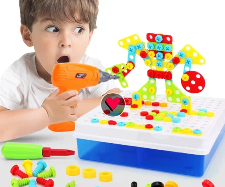 Mosaic Puzzle Toy   لعبة ألغاز الفسيفساء للأطفال