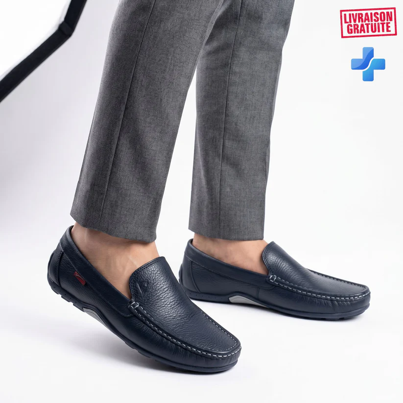 Mocassins en Cuir Grainé || BF