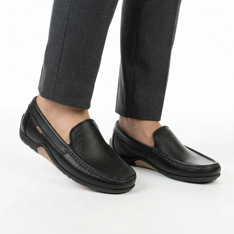 Mocassins en Cuir Grainé || SN