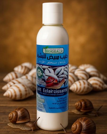 حليب مبيض للبشرة بمستخلص الحلزون