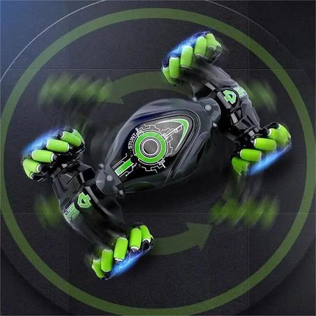 سيارة درفت مزدوجة التحكم  (اللون الأسود والأخضر)