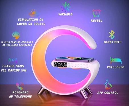 G-Lamp : Réveil, veilleuse, hautparleur et station de recharge