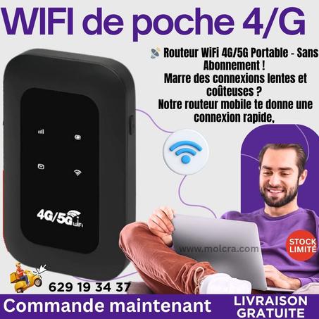 WIFI  Mobile 4G/5G R603 – Internet Rapide Partout en Guinée, Sans Abonnement !