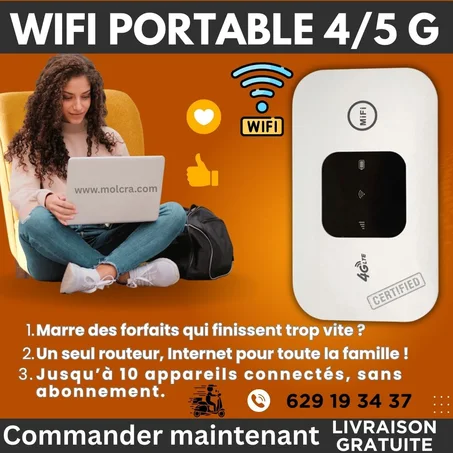 WIFI  Mobile 4G/5G R603 – Internet Rapide Partout en Guinée, Sans Abonnement !