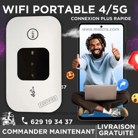 WIFI  Mobile 4G/5G R603 – Internet Rapide Partout en Guinée, Sans Abonnement !