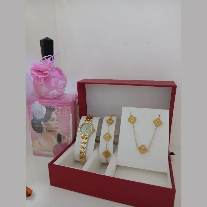 حزمة: ساعة + سلسلة + سوار