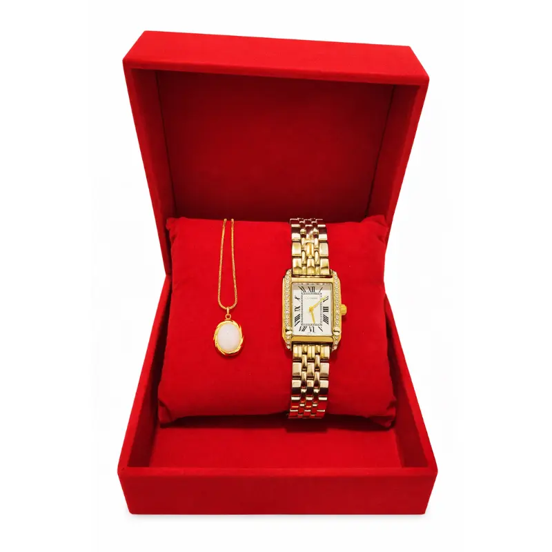 حزمة: ساعة+قلادة نسائية