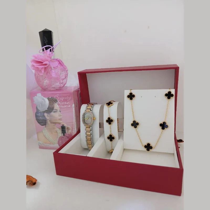 حزمة: ساعة + سلسلة + سوار