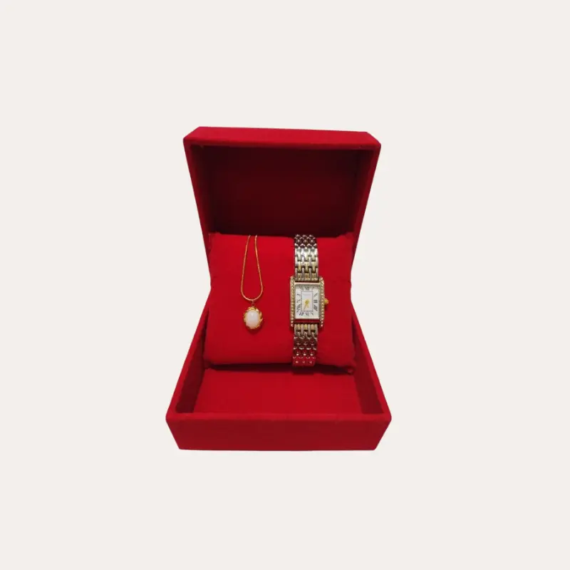 حزمة: ساعة+قلادة نسائية