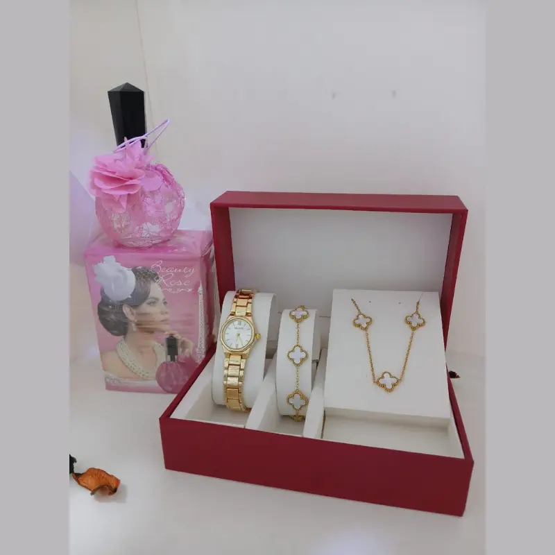 حزمة: ساعة + سلسلة + سوار