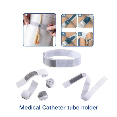6 Packs Foley Catheter Leg Strap, with Silicone to Reduce Slipping Catheter Straps