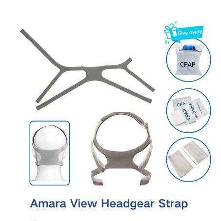 2-Pack Replacement CPAP Headgear Strap for Amara View Full Face Mask, Amara View CPAP Mask Headgear,Standard Size (without Mask)