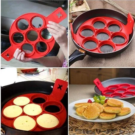 Cuisson Anti-Adhésif Fantastique Oeuf Pancake Omelette Et Harcha - 2 PCS